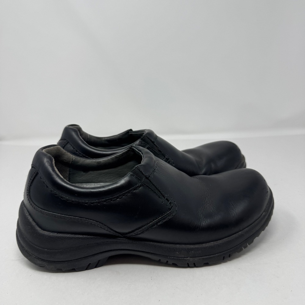 Dansko EU 41 Mens 8 Womens 10.5 Black Leather Slip On Work Shoes Slip Resistant